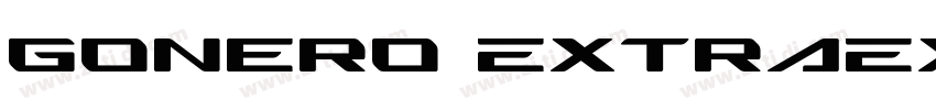 Gonero ExtraExpanded字体转换